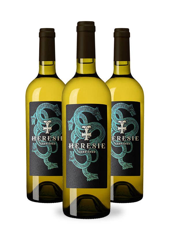 Ketzerei Weißwein Corbières 2024 Los 3 Flaschen 75cl für den Großhandel von Gérard Bertrand