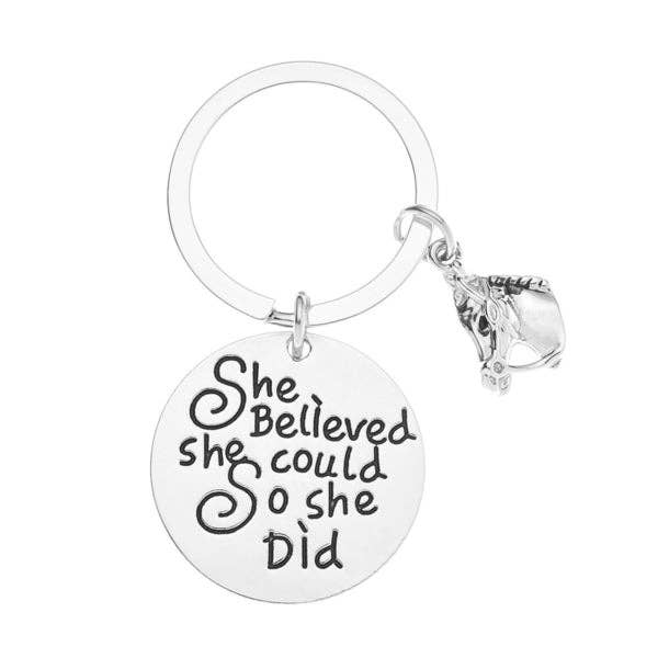Portachiavi Cavallo - Scegli Frase Motivazionale per la vendita all'ingrosso da parte di Sportybella