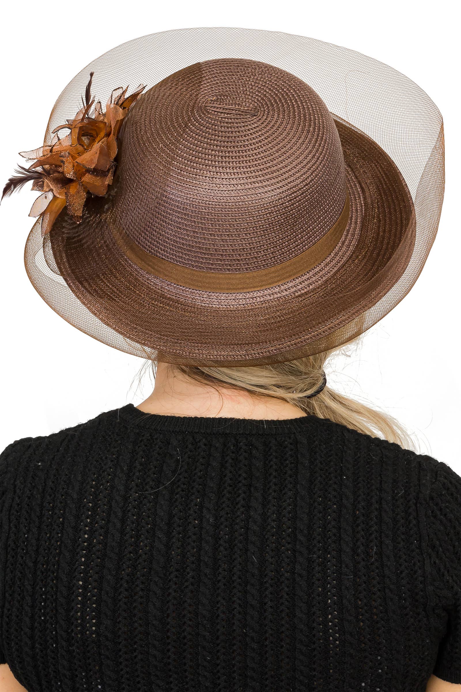 Cap Zone - Wholesale Fascinator Hat - Women's - Organza Fascinator Derby Bucket Sun Hat9