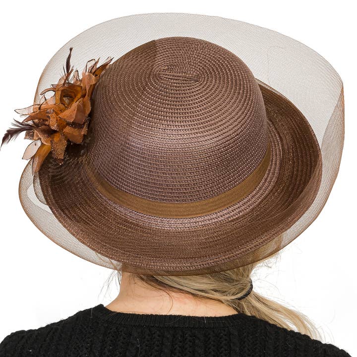 Cap Zone - Wholesale Fascinator Hat - Women's - Organza Fascinator Derby Bucket Sun Hat9