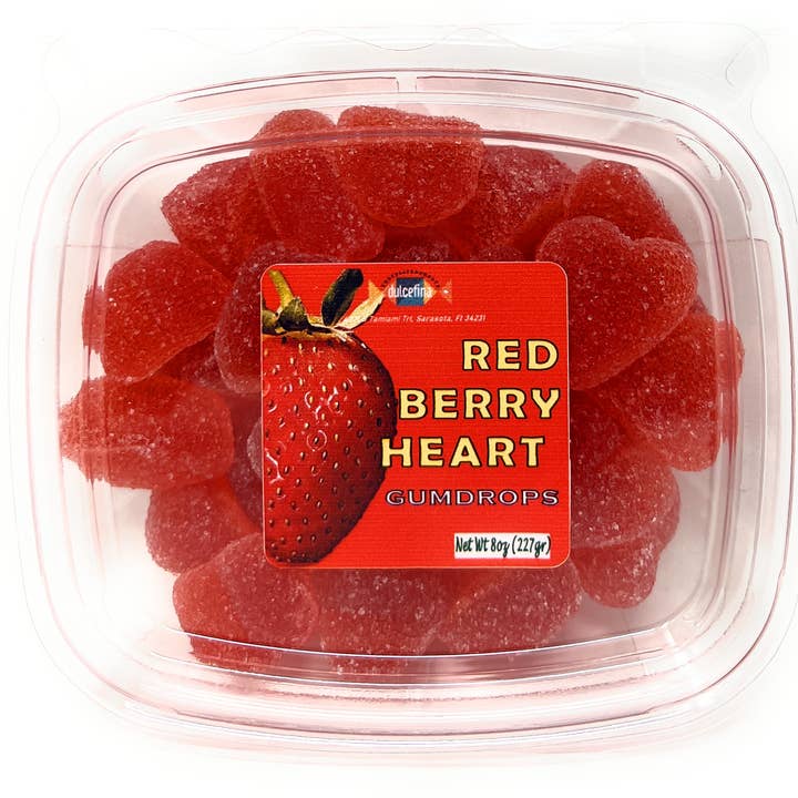 Dulcefina Chocolate and Sweets - Wholesale Gummy - Swedish Red Berry Heart Gumdrops