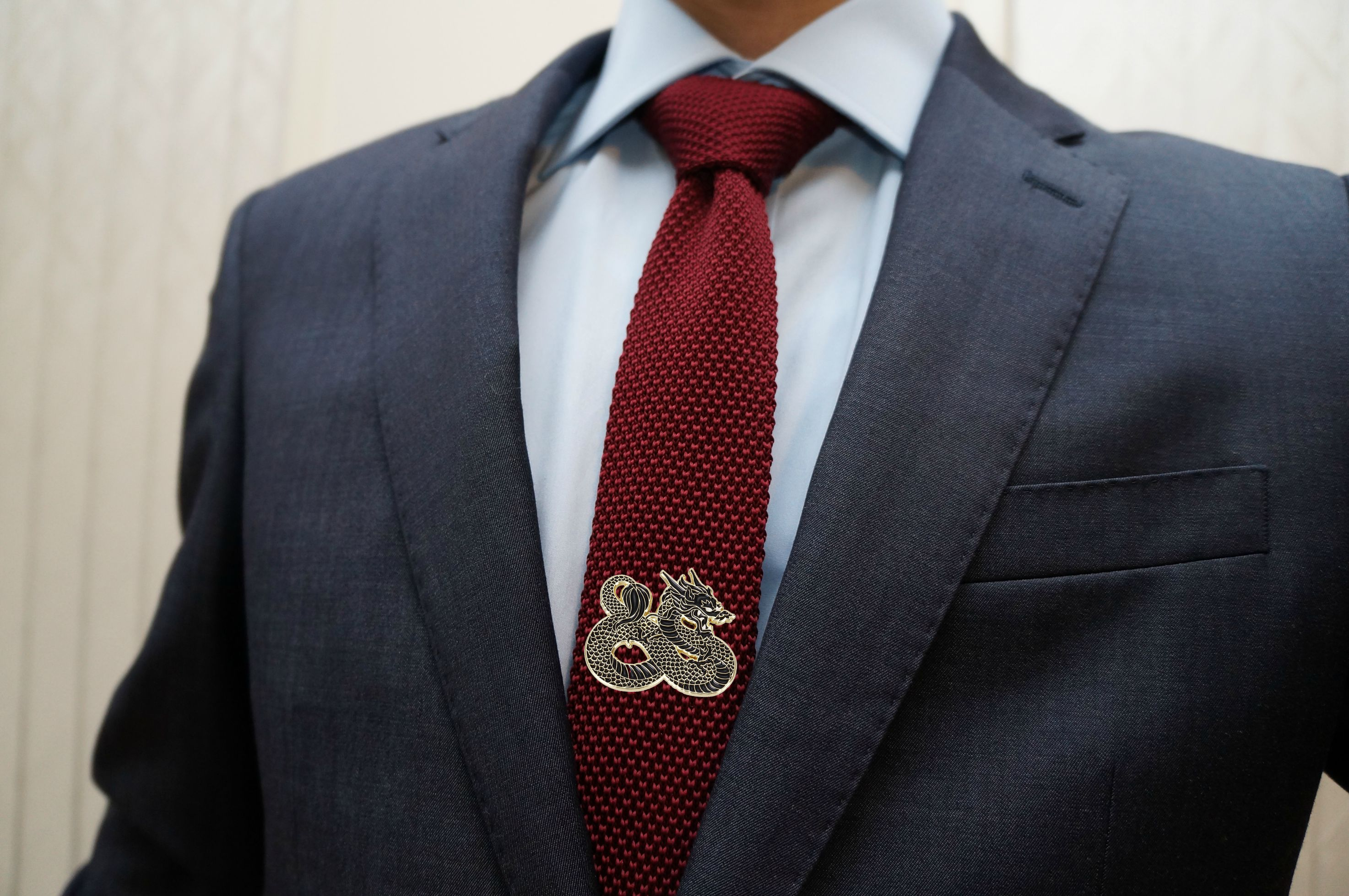 Original Source - Wholesale Lapel Pin/Button - Black Dragon Pin - Enamel3