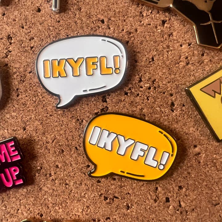 IKYFL Enamel Pin for wholesale by Rebellious Pins