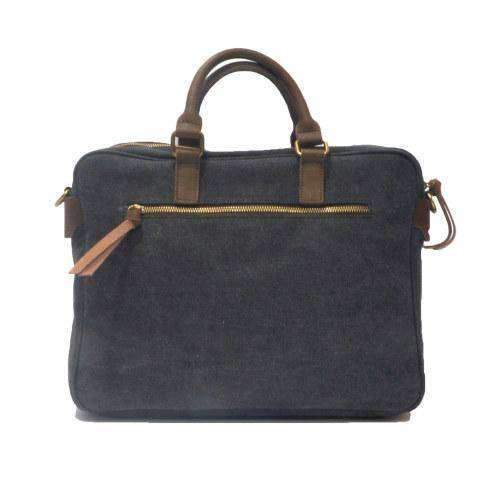 ZEDE PARIS - Wholesale Laptop Bag - Unisex - ARTS-ET-METIERS - Canvas and leather laptop bag21