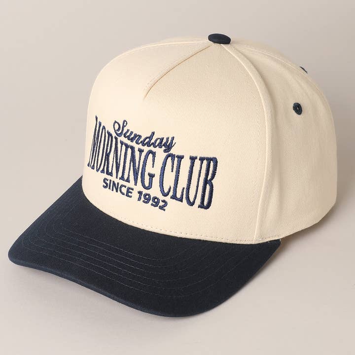Fashion City - Wholesale Trucker Hat - Unisex - Sunday Morning Club Two-Tone Trucker Hat8