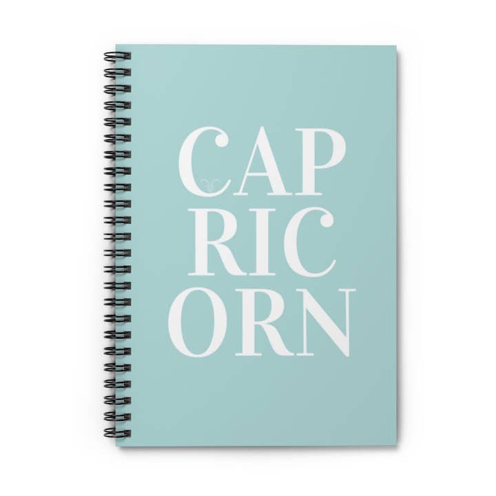 Star Sign - Capricorn - Spiral Notebook - Ruled Line Journal for wholesale by Modern Design Paper Co.