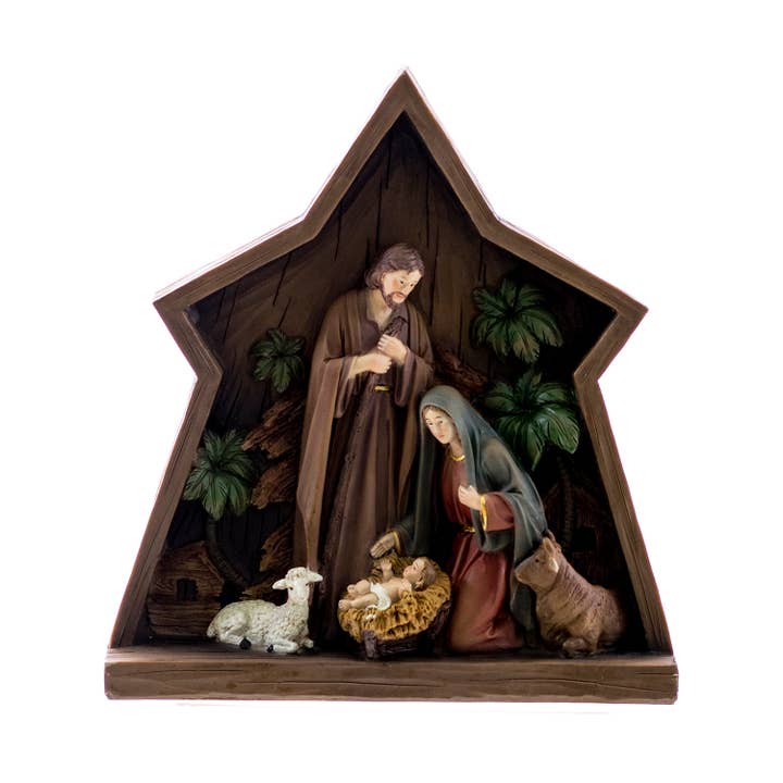 Oak Street Wholesale - Wholesale Nativity Scene Decor - Polyresin Nativity Decor