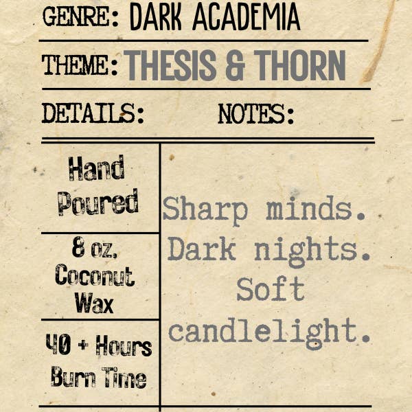 The Vintage Flame Candles - Wholesale Jar/Filled Candle - Reading Nook - Ink & Ember Collection 14