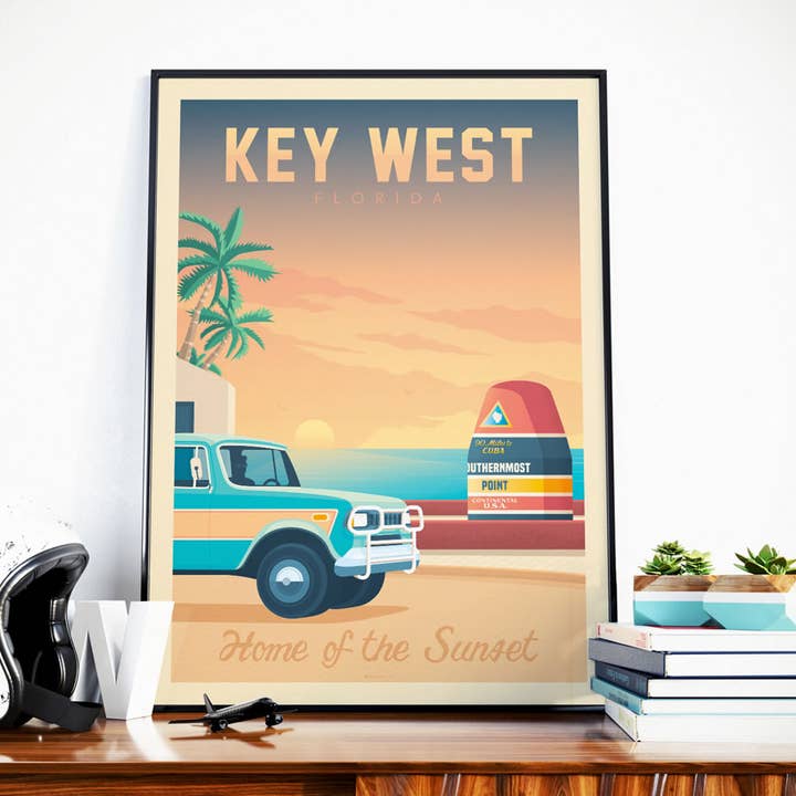 Olahoop Travel Posters - Wholesale Poster - Key West Florida - United States Travel Poster0