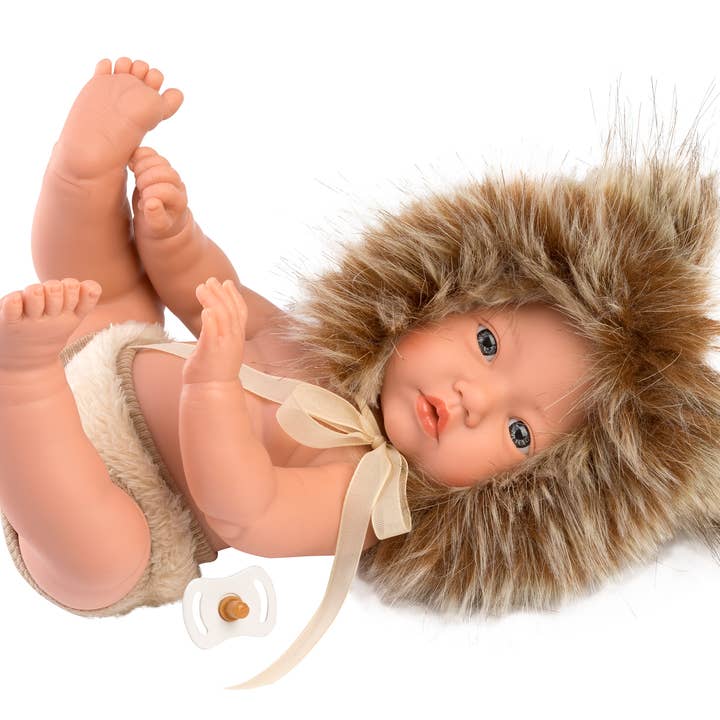 Llorens - Wholesale Doll - Kids - 11.8" Articulated Little Baby Doll Elijah with Lion Hood