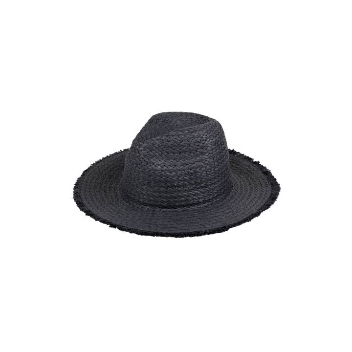 MYS Wholesale Inc - Wholesale Straw Hat - Women's - Frayed Solid Straw Sun Hat