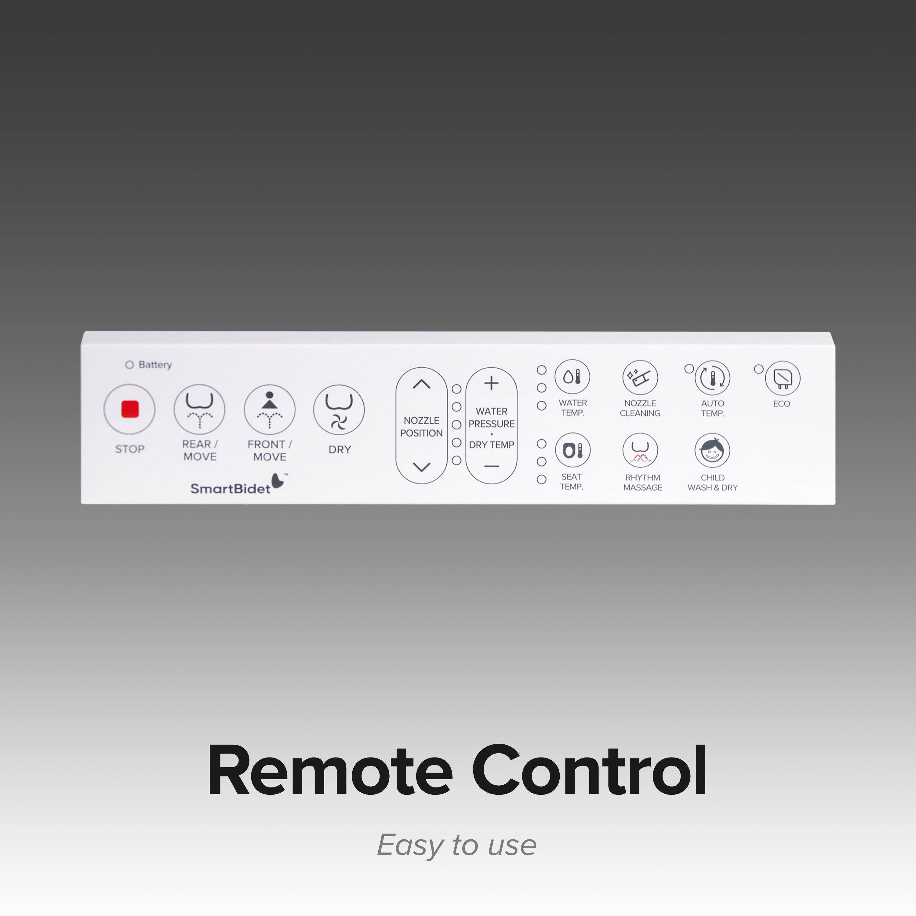 Kproduct4u - Wholesale Toilet Paper Holder - SmartBidet SB-1200 Advanced Electric Bidet Seat for Elongated Toilets with Remote Control (2 Types)6