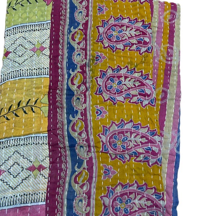 2nds Quality Kantha Throw for wholesale by Hopes Unlimited