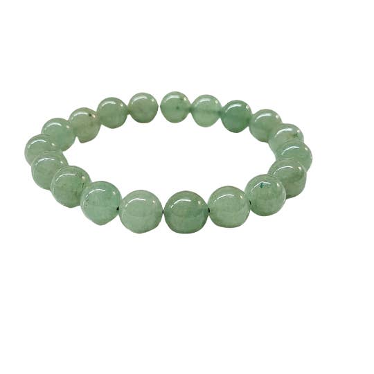 Pulsera de aventurina verde 10 mm para venta al por mayor de The Crystal Garden