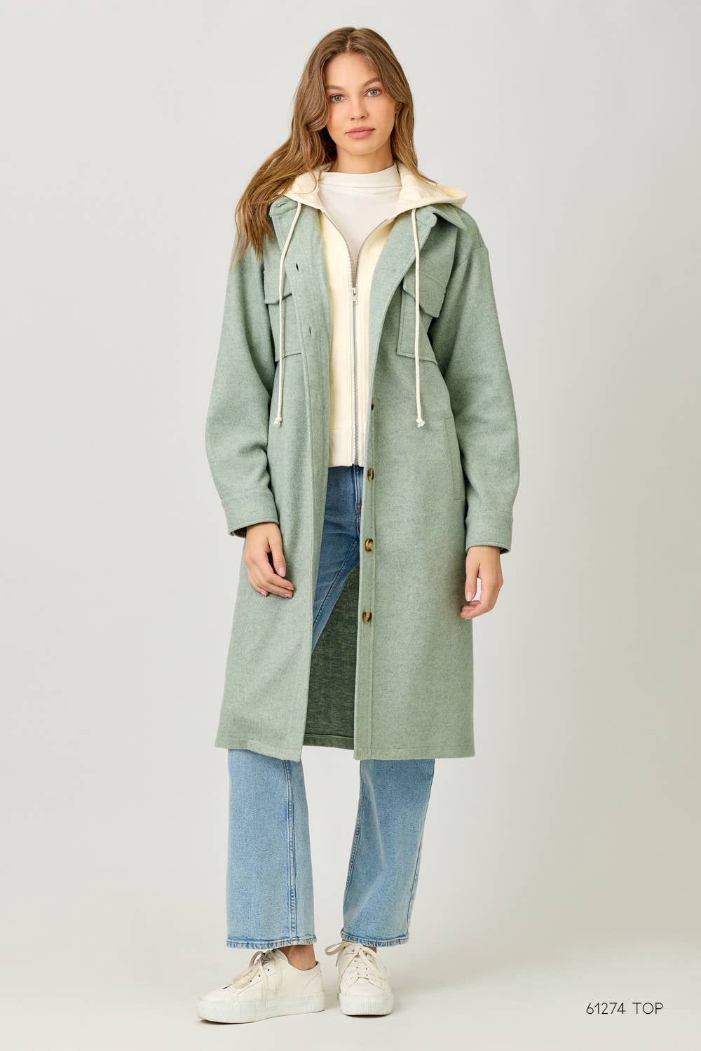 Mystree – Engroshandel Frakke - Dame – 60737 Twofer hættetrøje massiv frakke29