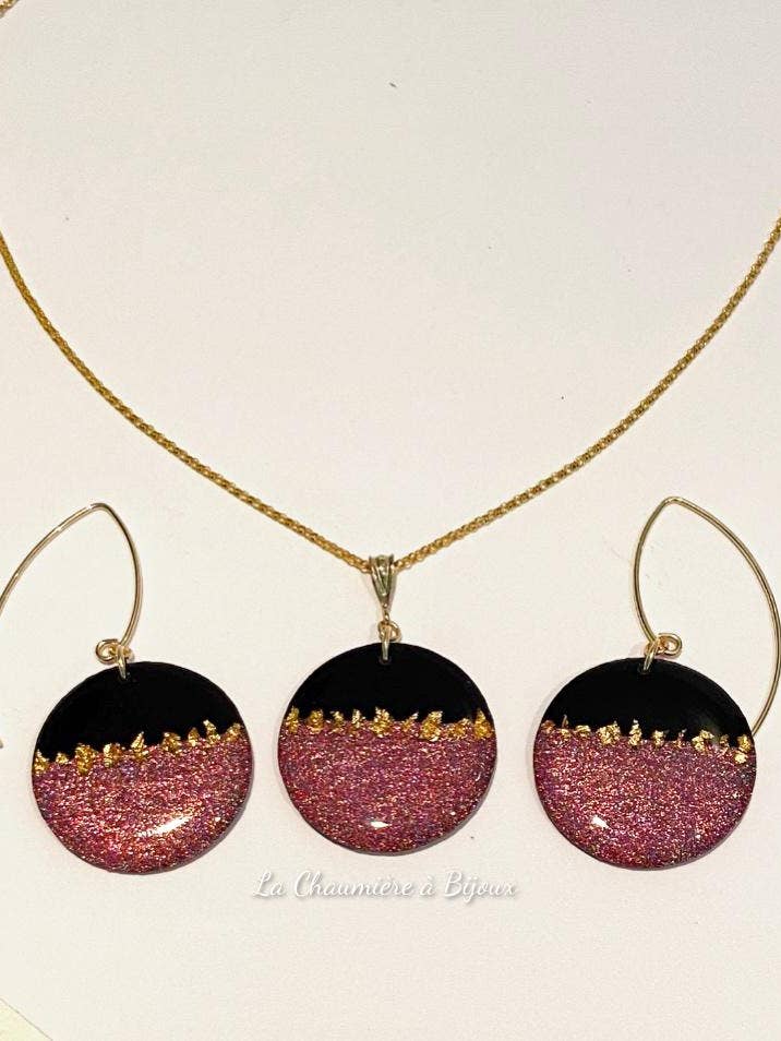 Guldfyldt snefnug sæt for engroshandel hos La Chaumière à Bijoux