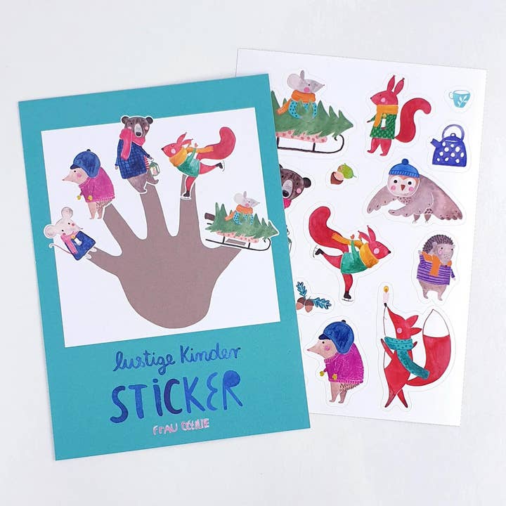 Klistermärkesark *Vinter & Jul* för wholesale av Frau Ottilie