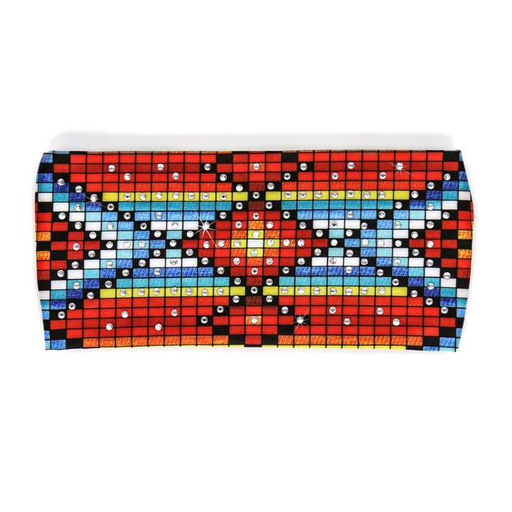 MULTI Hot Leathers Bling Bands Native American Pat Rhinestone Crystal Headband Wraps RWC2031 for wholesale on Faire