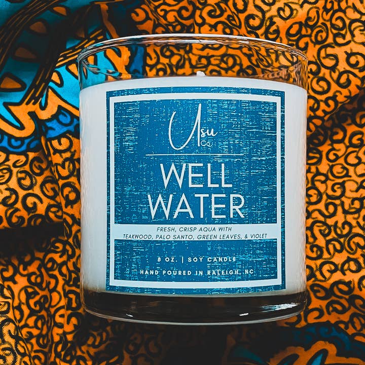 "Well Water" Soy Wax Candle for wholesale by Usu Company Candles
