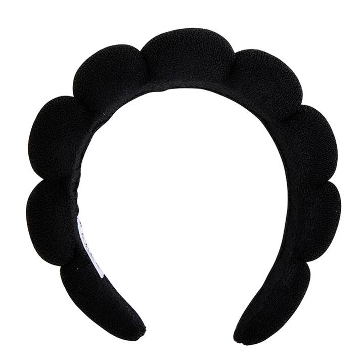 Plush Spa Headband - Black for wholesale by Bella Sleep + Spa