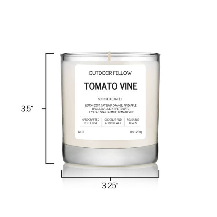 Outdoor Fellow - Wholesale Jar/Filled Candle - Tomato Vine Scented Candle