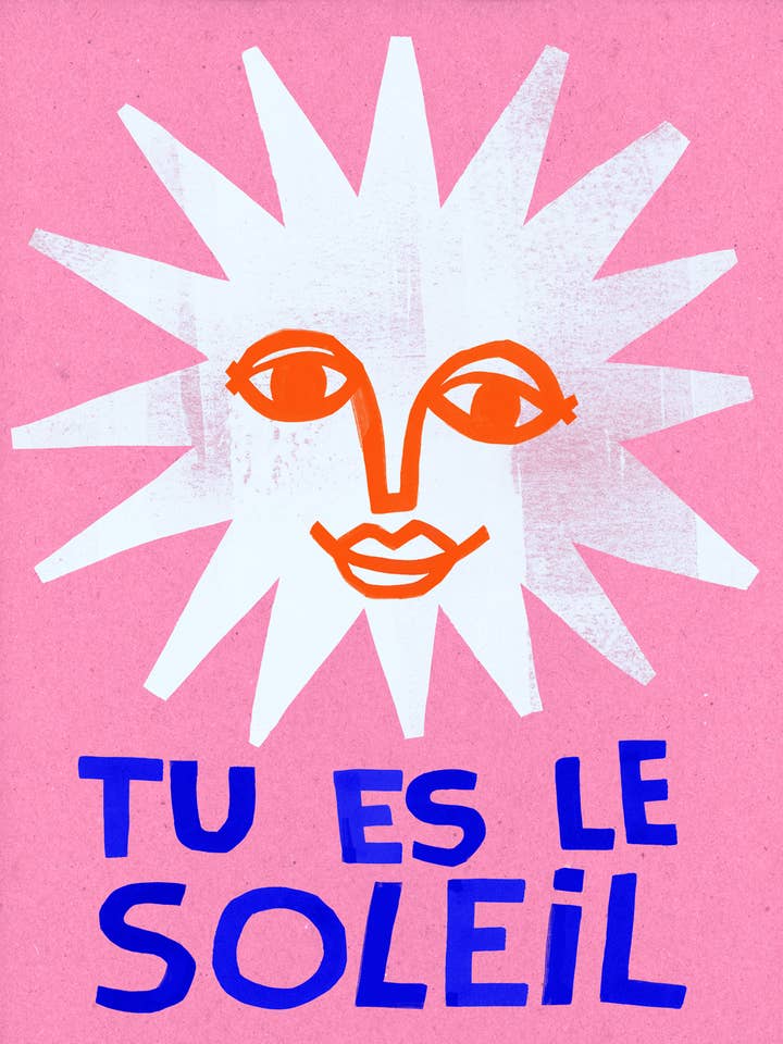 Impression d'art - Le Soleil pour la vente par Anisa Makhoul