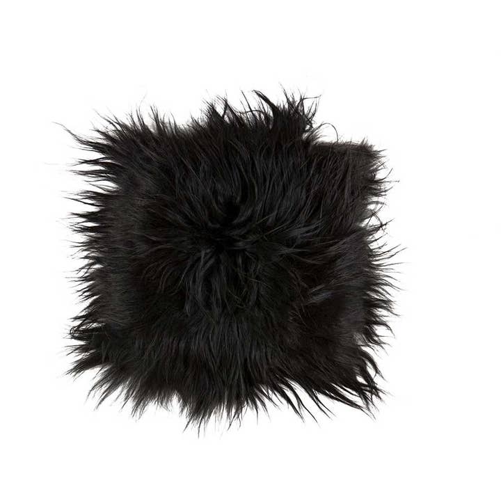 DYRESKINN® - Wholesale Chair/Sofa Slipcover - Chairpad Icelandic black (37X37cm)1