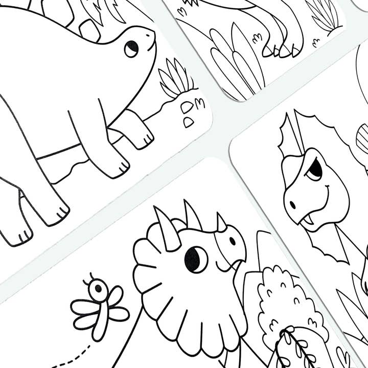 OOLY - Wholesale Coloring Book - Kids & Baby - Undercover Art Hidden Pattern Coloring Activity-Dino Tales