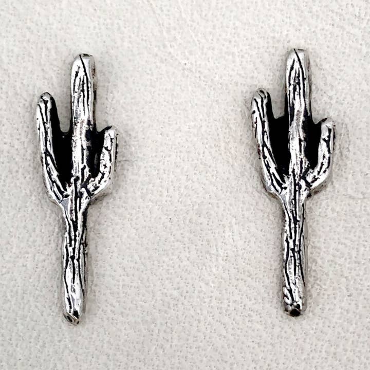 Tiny Saguaro Stud Earrings for wholesale by HELIOTROPE