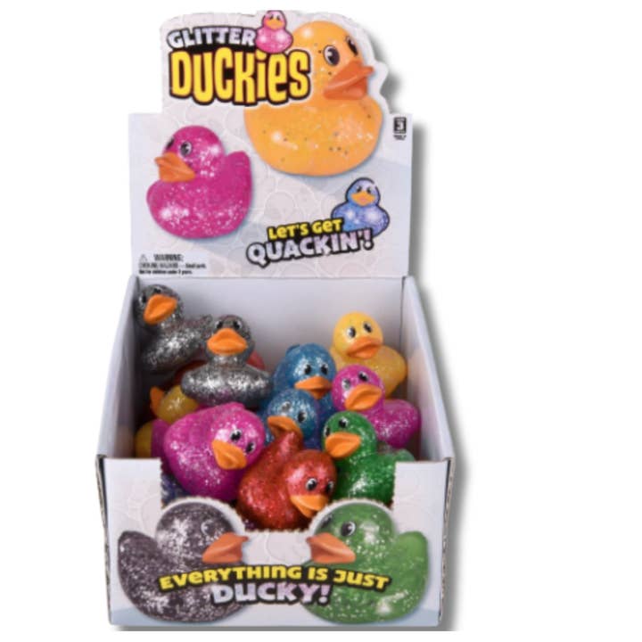 JSBlueRidge Toys - Wholesale Fidget Toy - Kids - Mini Sparkle Ducks Fun Fidget Kids Toy- Assorted3