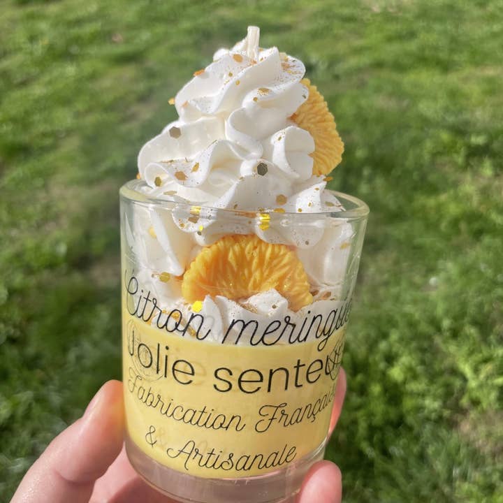 Jolie Senteur - Wholesale Novelty Candle - Lemon meringue whipped cream candle