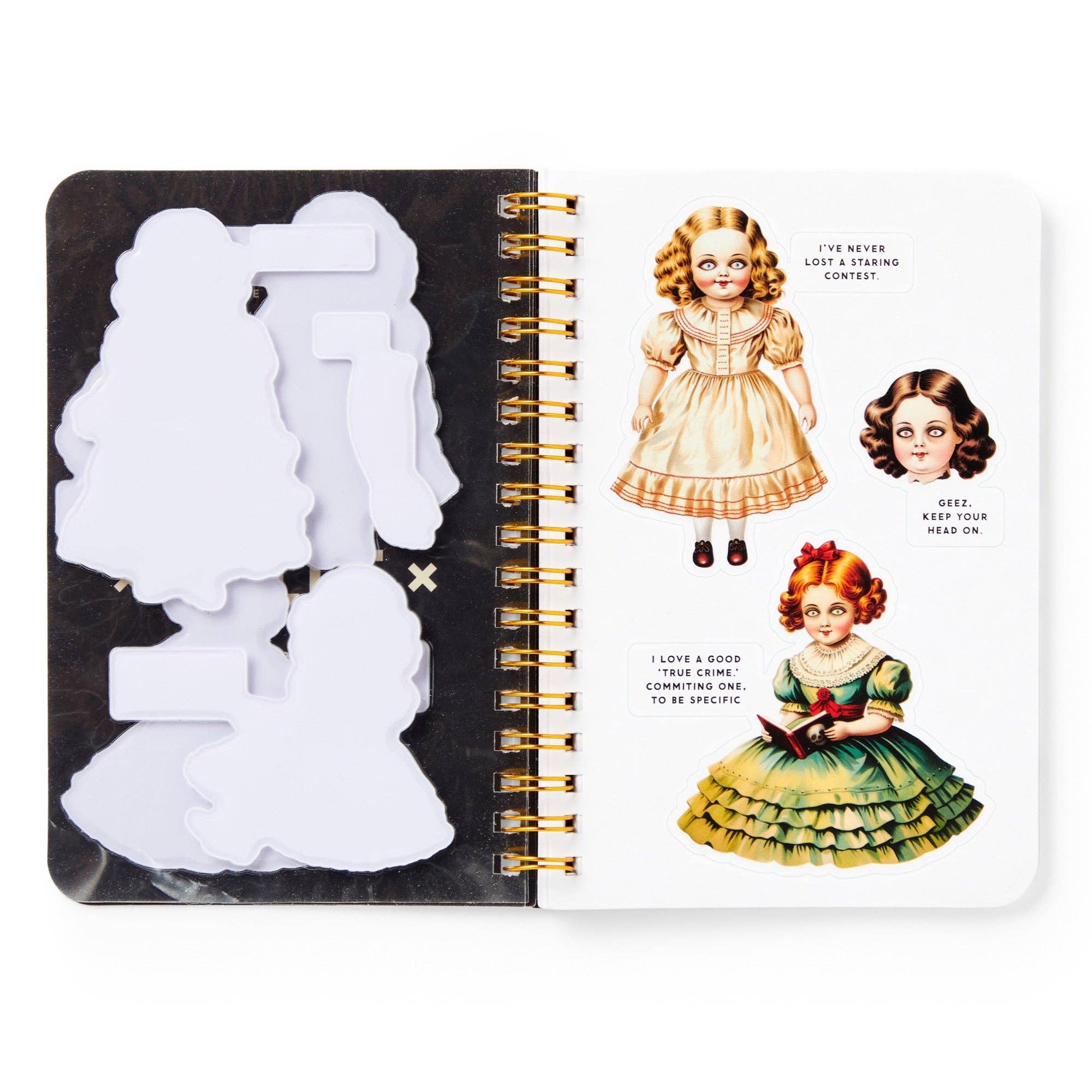 Chronicle Books - Wholesale Sticker - Brass Monkey Haunted Dolls Sticker Book5