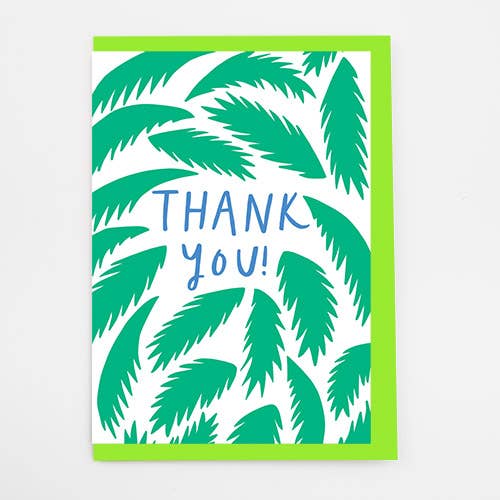 Alison Hardcastle - Wholesale Thank You Card - Palm Thank You