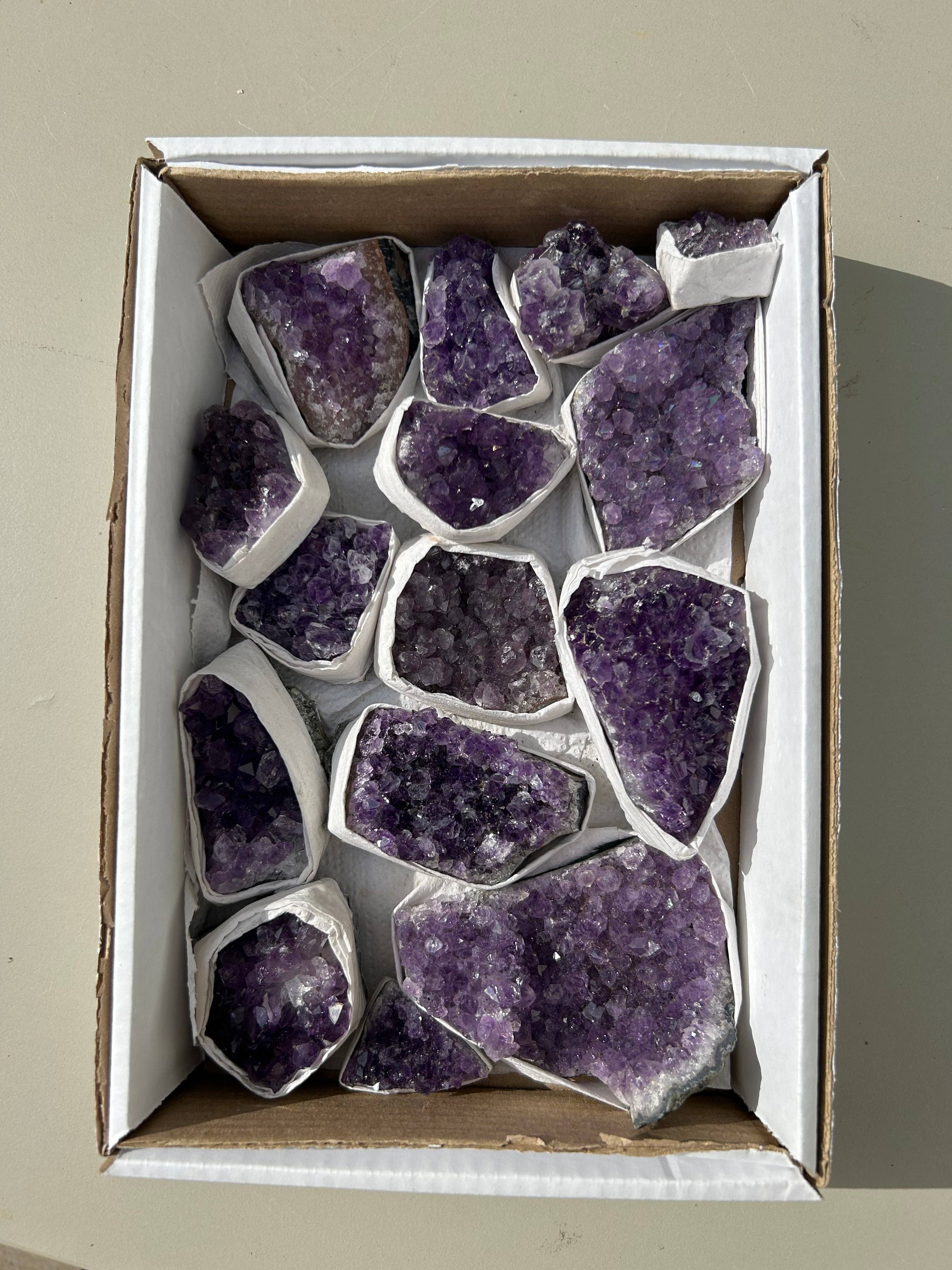 Gemwise – Engroshandel Spirituelle sten og krystaller – Ametyst Halvfladt2