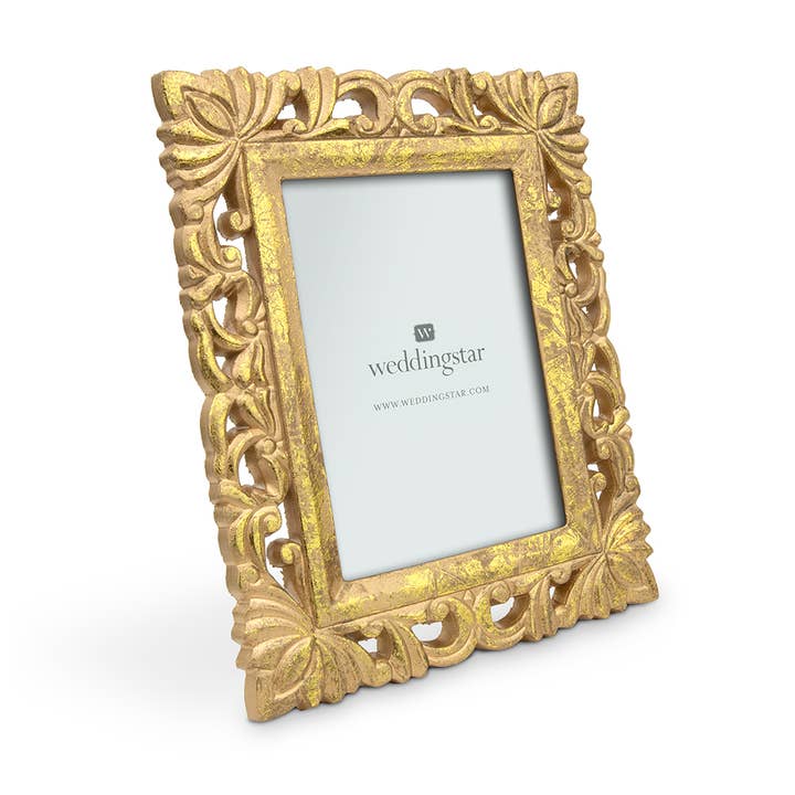 Weddingstar Inc. – wholesale Picture frame – Set of 2 Gold Ornate Wood Decorative Picture Frames -2 Sizes