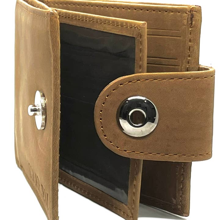 HAARLEM - Wholesale Wallet - Men's - HAARLEM Men LADER 28751 Lather Wallet Brown6