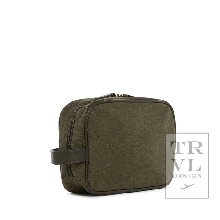 TRVL Design - Wholesale Toiletry Bag - Men's - Men's Kit Case - Toiletry Bag Coated Canvas Cactus