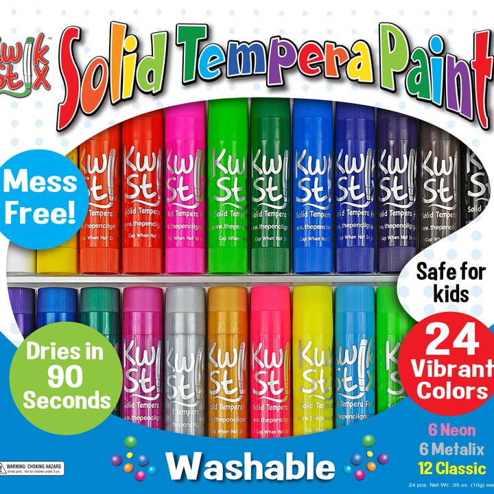 KwikStix Tempera Paint - 24er Pack Farben TPG-604 für den Großhandel von TPG Creations / The Pencil Grip