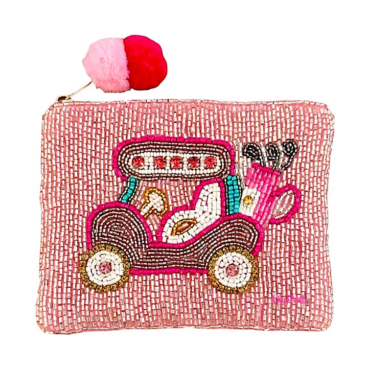 Bolsa de Moedas para Carrinho de Golfe com Missangas, Bolsa de Moedas com Missangas Lily Posh por atacado de Lily Posh