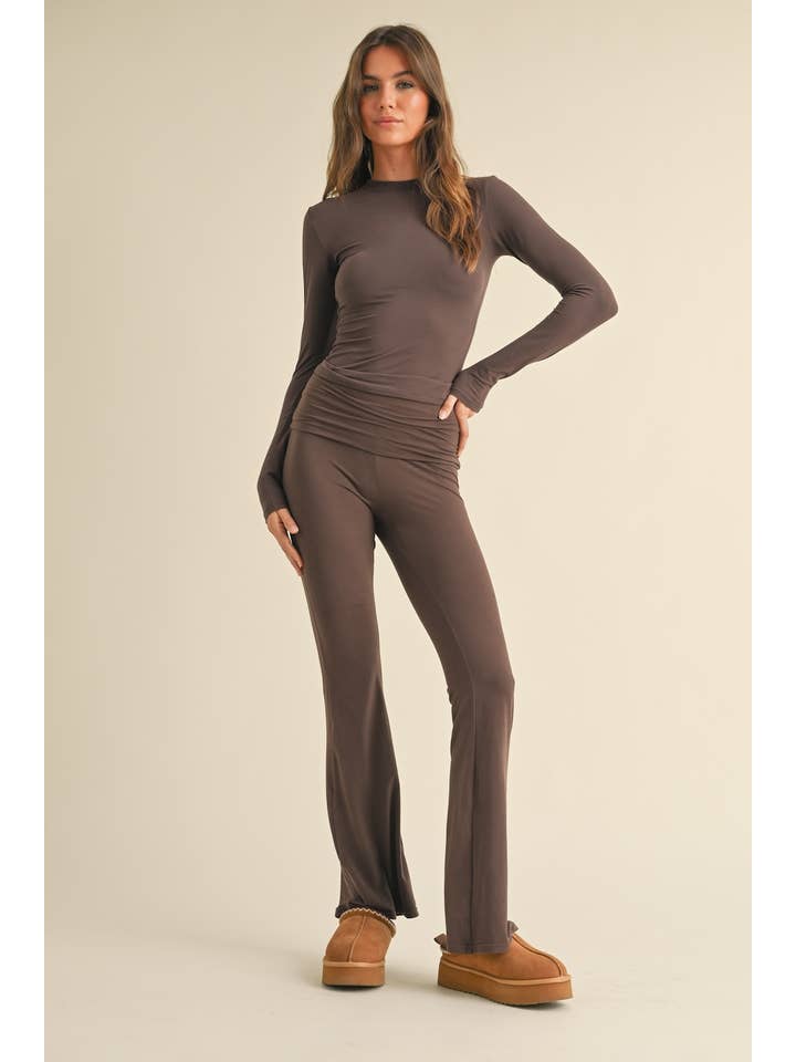 KIMBERLY C - Wholesale Lounge Top - Women's - Soft Knit Jersey Long Sleeve Tee52