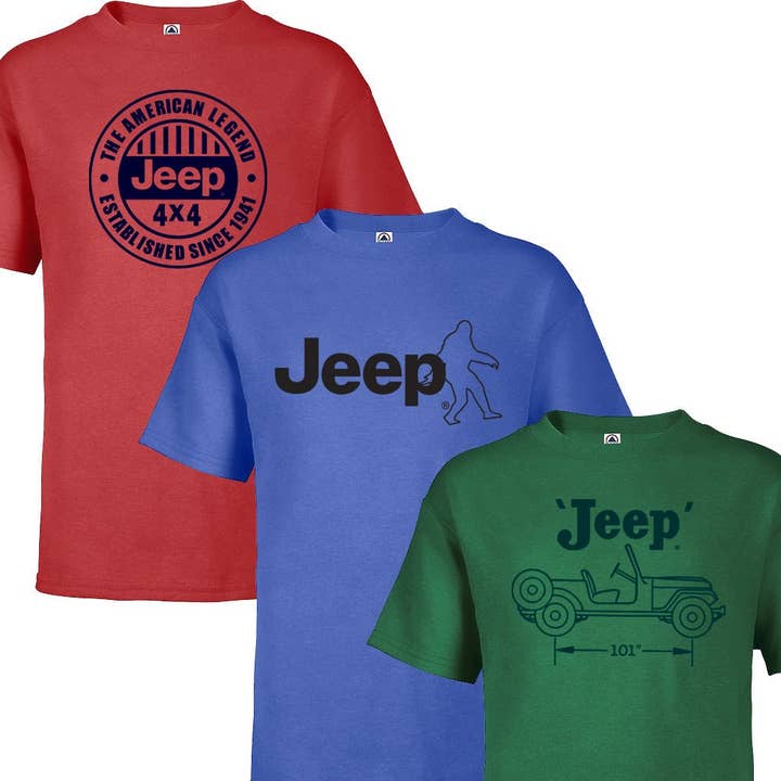 Ungdom - Jeep 3 PAKKE A for engroshandel hos Detroit Shirt Co.