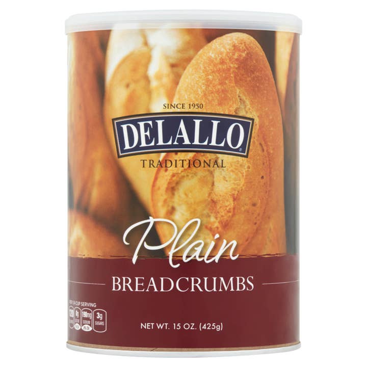 Plain Breadcrumbs (15 oz.) for wholesale by Delallo