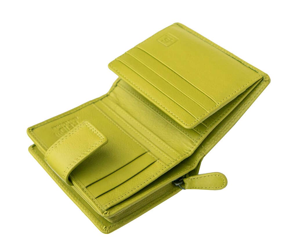 PRIMEHIDE - Vente Portefeuille – femme - Petit sac à main en cuir à trois volets Verona - 231125