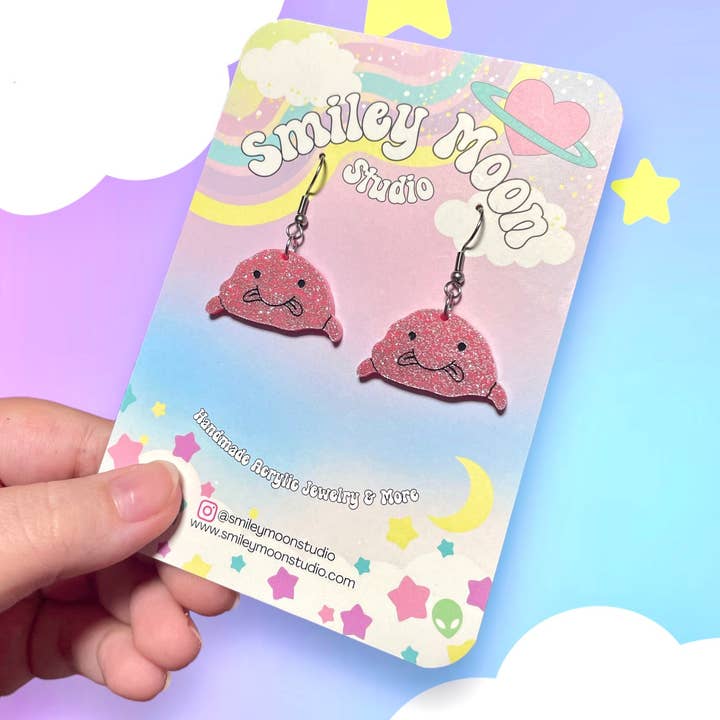 Smiley Moon Studio - Wholesale Dangle Earrings - Blobfish Earrings0