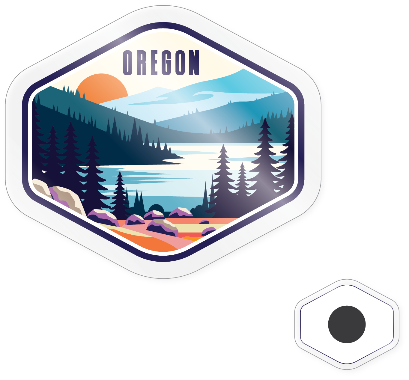 Morris Magnets - Wholesale Magnet - Magnet - Oregon State Badge0