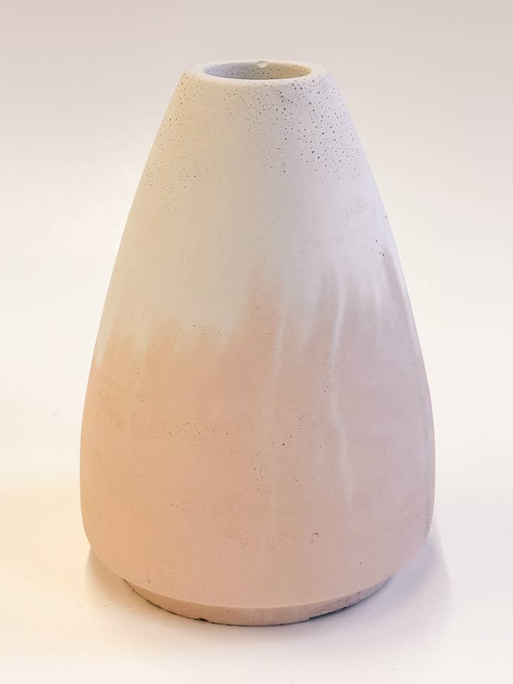 Valentine's Pink Watercolor Concrete Vase | Ombre for wholesale by The Plant Supply