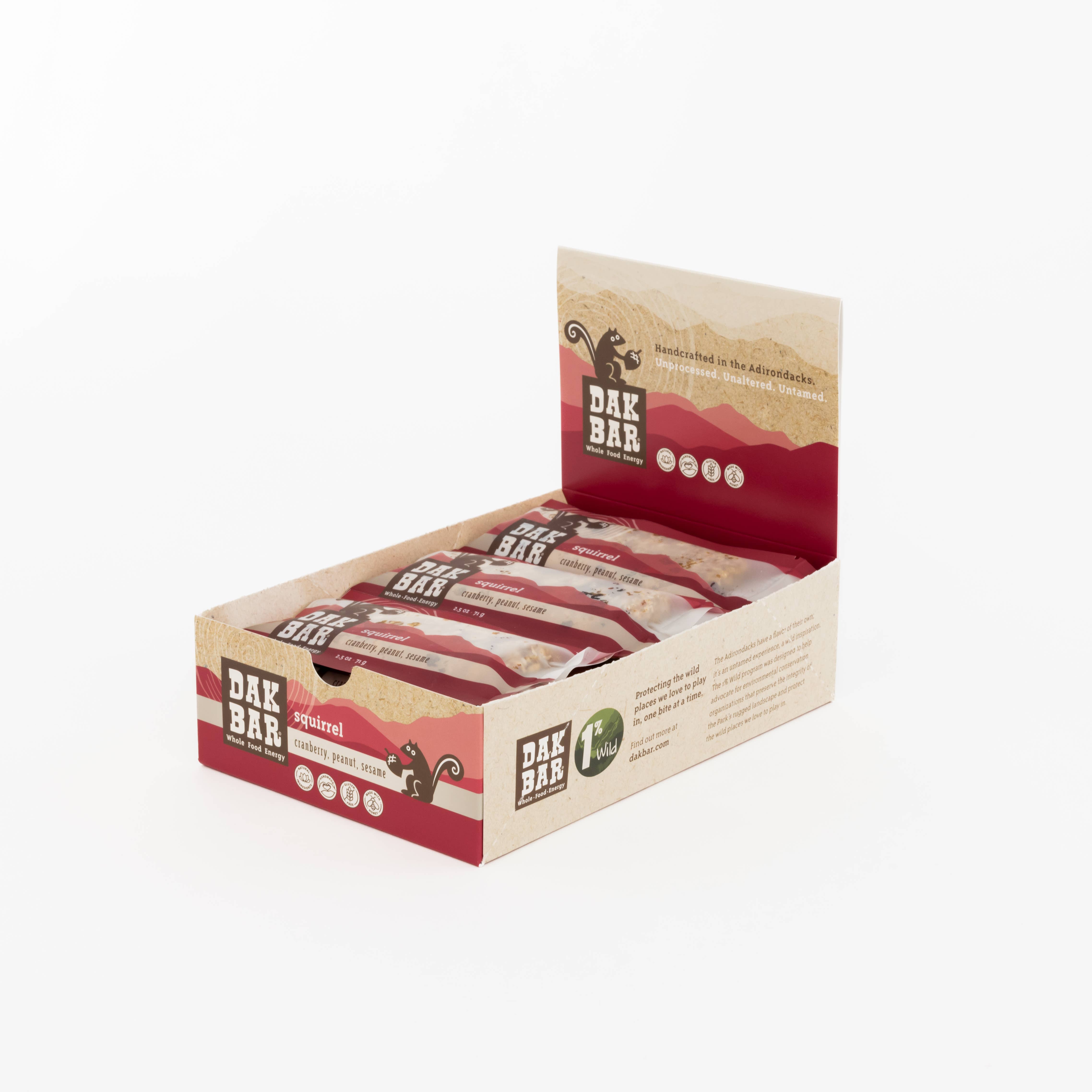 Dak Bar - Wholesale Snack Bar - Squirrel Bar - Peanut, Cranberry & Sesame Seed Snack Bar7