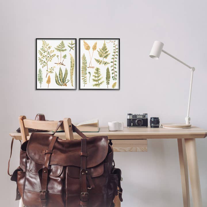 Stupell Industries - Wholesale Wall decor – Kids & Baby - Watercolor Fern Leaves Framed Art