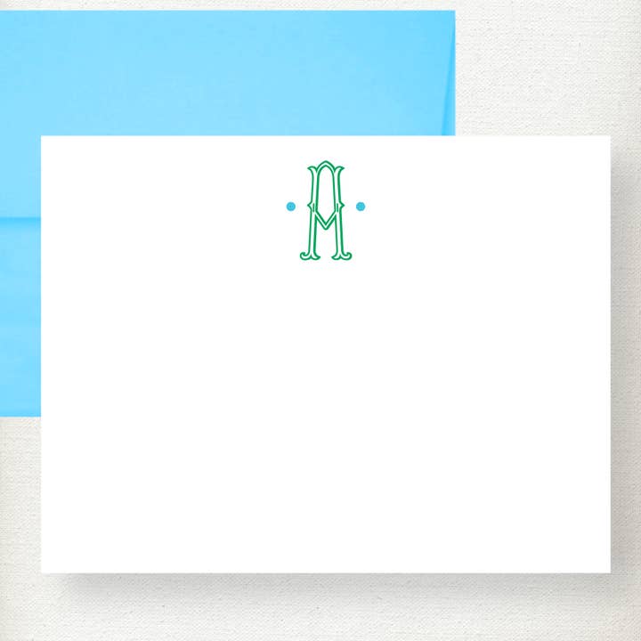 Kramer Drive - Wholesale Stationery/Notecard Set - Ornate Initial Dots Note Card5