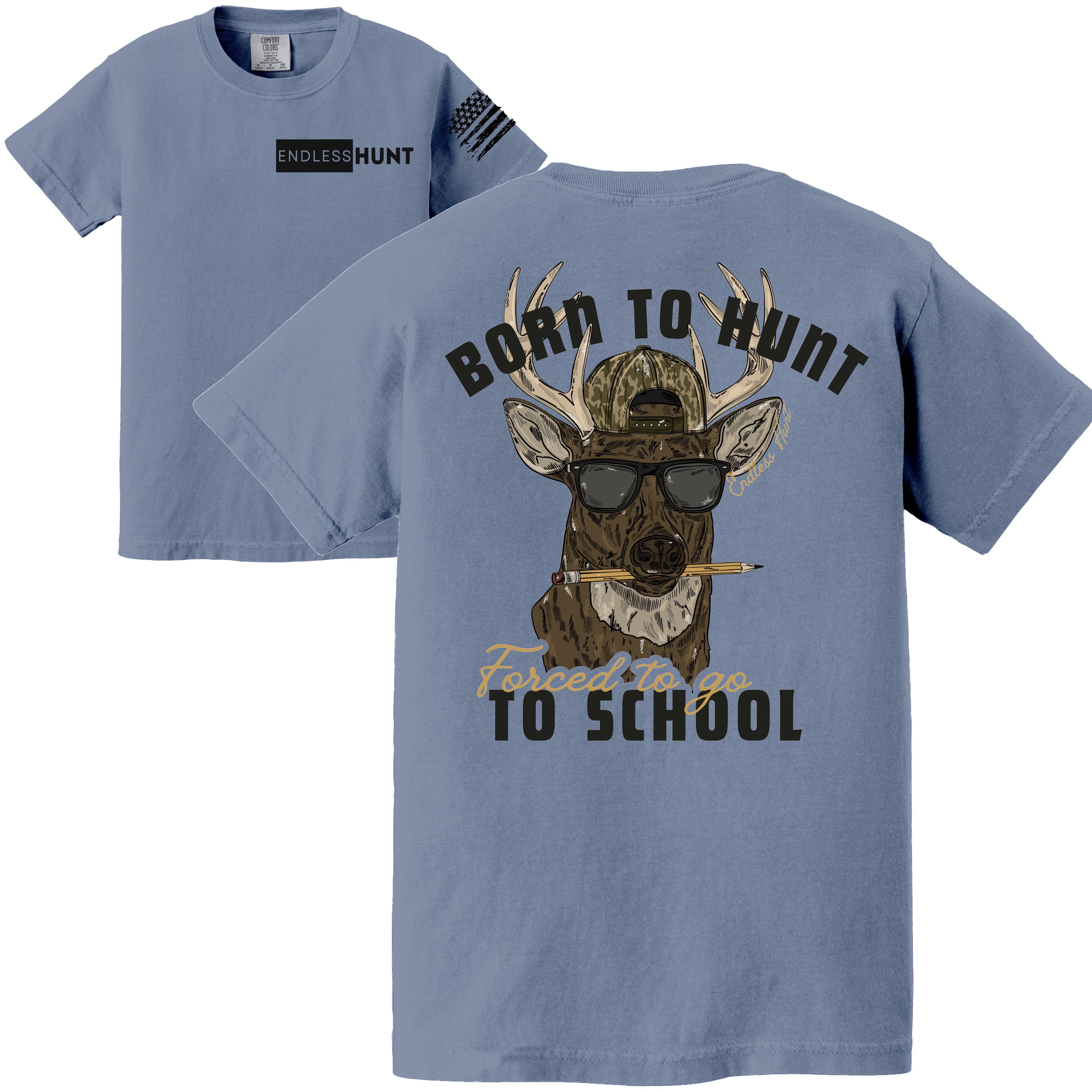 Endless Hunt - Wholesale Screen Printed T-Shirt - Unisex - Backstrap to School0